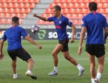 El conjunto colchonero continúa con su preparación de cara a los Cuartos de Final de la Champions League. TWITTER/@Atleti