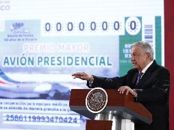 El Mandatario pidió el apoyo de la población mexicana para que compre, en la medida de sus posibilidades, billetes para el sorteo que se realizará la tarde del próximo 15 de septiembre. EFE / ARCHIVO