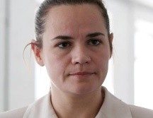 Svetlana Tijanóvskaya, de 37, emergió en pocas semanas como una inesperada rival para Lukashenko, quien lleva 26 años en el poder. EFE/T. Zenkovich