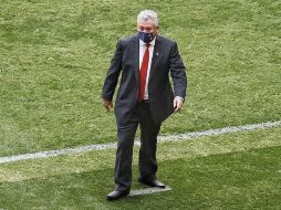 Víctor Manuel Vucetich da instrucciones al equipo durante el encuentro. IMAGO 7/E. Müllen