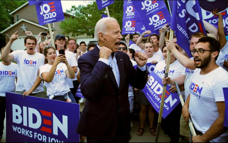 Debido a la pandemia, EU ha tenido que dejar de lado la espectacularidad de las convenciones anteriores. AP/J. Locher