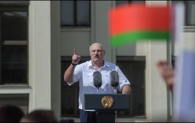 Lukashenko rechazó la posibilidad de la celebración de nuevas elecciones presidenciales. EFE / Y. Yerchak