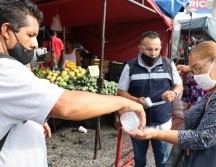 Se instalaron 27 filtros sanitarios con la ayuda de comerciantes. EL INFORMADOR / R. Rivas