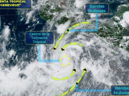 Genevieve originará lluvias 