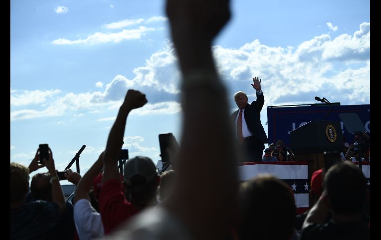 Trump viajó a Wisconsin para hablar a los seguidores republicanos. AFP / B, Smialowski
