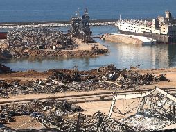 Al menos 180 personas murieron y más de seis mil resultaron heridas por la explosión, que arrasó gran parte de la capital libanesa. XINHUA/ B. Jawich