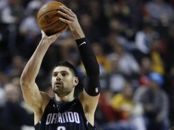 El pívot montenegrino suizo Nikola Vucevic fue clave en el triunfo sorpresa de los Magic. EFE/J. Núñez