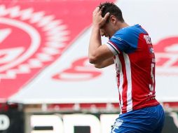 Luis Olivas se lamenta tras una mala jugada durante el encuentro. IMAGO 7/F. Meza