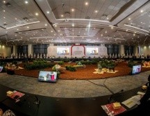 En el encuentro se discutió la estrategia de la pandemia del COVID-19 y la demanda de un nuevo pacto fiscal. TWITTER/@alfredodelmazo