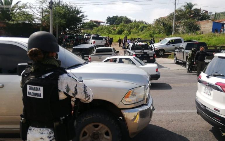 El enfrentamiento se da en el cruce de Prolongación Obsidiana y avenida Jesús Michel González, poco antes de las diez y media de la mañana. ESPECIAL