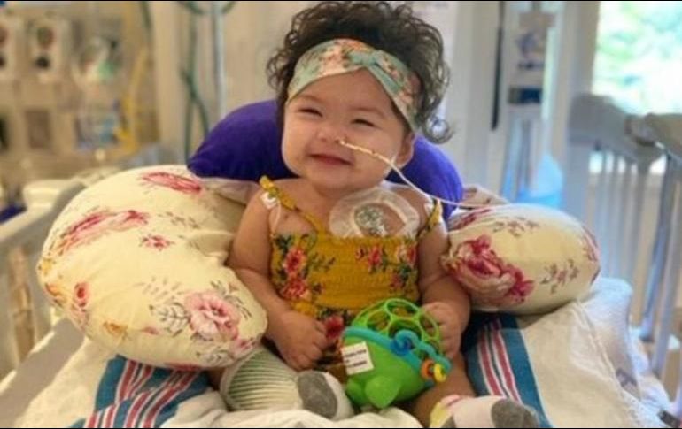 Alexandra fue internada en Nueva York en marzo de este año, en el auge de la pandemia de covid-19. La bebé debió esperar cuatro meses por un corazón de un donante compatible. Mount Sinai Kravis Children’s Hospital