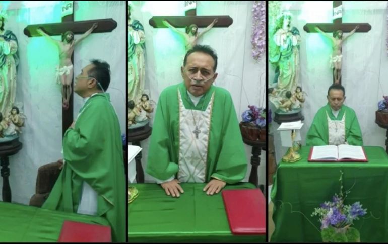 El padre asegura que le hace frente a la enfermedad gracias a la oración de sus 