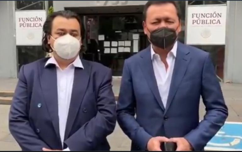 El priista difundió un video en el que se ve acompañado de su abogado. CAPTURA DE VIDEO