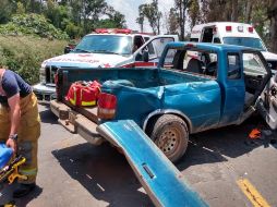 El accidente se registra en la carretera libre a Tepatitlán, a la altura de Piedra Amarilla. ESPECIAL