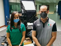 Héctor Estrada y Laura Puentes en las instalaciones de EL INFORMADOR. EL INFORMADOR/A. Navarro