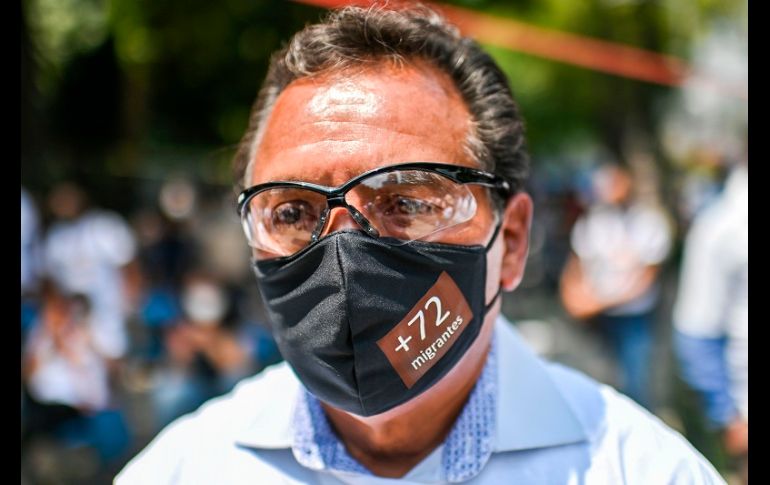 La colocación de esta efigie fue el acto central de la conmemoración de la masacre ocurrida el 22 de agosto del 2010. AFP/P. Pardo