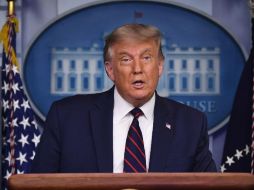 Trump pidió a las personas recuperadas del coronavirus que donen su plasma a través de una plataforma nacional en línea. AFP / S. Loeb