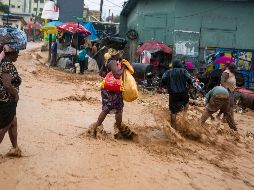 El centro de la tormenta tropical 