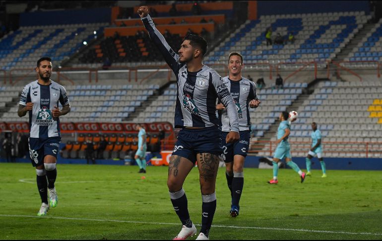 VOLVIÓ. Víctor Guzmán reapareció y dio los 3 puntos a los Tuzos. IMAGO7