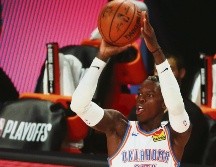 HÉROE. Dennis Schroder orquestó el ataque del Thunder con 30 puntos. AP / K. Klement
