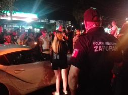 Las autoridades aseguraron ocho automóviles y dos armas de fuego. ESPECIAL/Policía de Zapopan