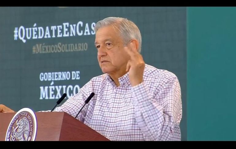 López Obrador ofrece su conferencia de prensa en las instalaciones de la 11 Región Militar. TWITTER / @lopezobrador_