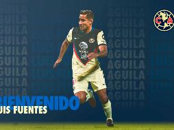 En el inconcluso Clausura 2029, Fuentes, de 33 años, jugó nueve partidos con los de Coapa y marcó dos goles. TWITTER / @ClubAmerica