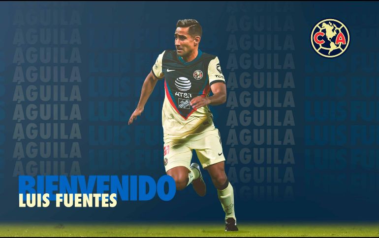En el inconcluso Clausura 2029, Fuentes, de 33 años, jugó nueve partidos con los de Coapa y marcó dos goles. TWITTER / @ClubAmerica