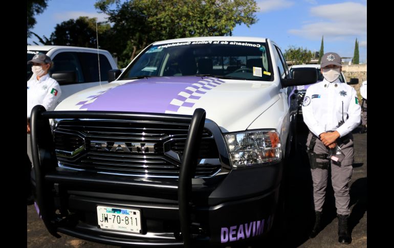 Nueve patrullas son asignadas para fortalecer el área de la Deavim. ESPECIAL/Ayuntamiento de Guadalajara