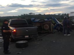Ocho personas resultaron lesionadas tras el accidente. ESPECIAL