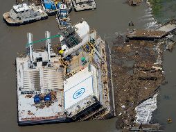 Daños a instalaciones en la zona de Lake Charles, Luisiana. AP/D. Phillip
