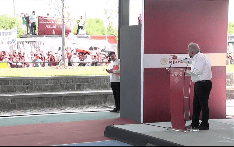 El Presidente pidió a los presentes retirarse a sus casas y seguirse cuidando durante la pandemia. ESPECIAL