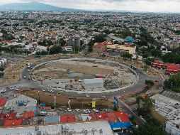 En la Glorieta de La Normal habrá temporalmente un jardín. ESPECIAL