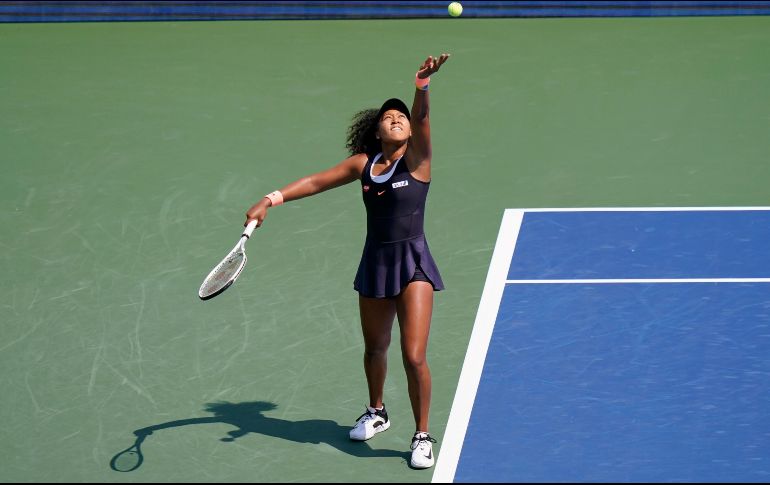 Osaka obtuvo el pase a la última ronda del torneo tras derrotar a Elise Mertens, en la cancha neoyorquina del Flushing Meadows, sede este año debido a la pandemia de coronavirus. AP / F. Franklin II