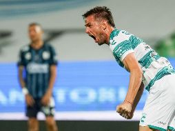 Raúl Rivero festeja el gol al minuto 66. Imago7/ E. Saavedra