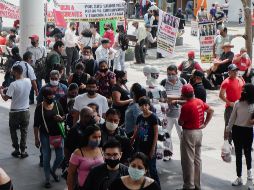 CENTRO HISTÓRICO. Afuera del Mercado Corona instalaron uno de los módulos. EL INFORMADOR • G. GALLO