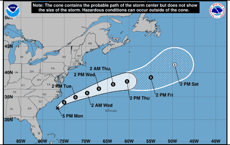 Si la depresión adquiere fuerza de tormenta tropical, ésta será nombrada 