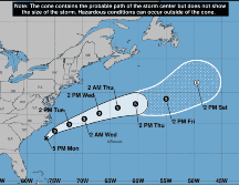 Si la depresión adquiere fuerza de tormenta tropical, ésta será nombrada 