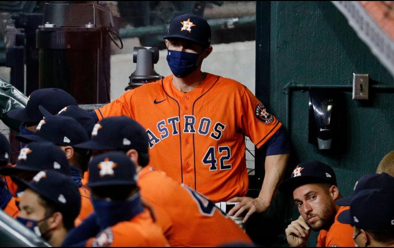 La celebración de la serie de Houston contra los Rangers había sido incierta mientras los Astros esperaban los resultados de las pruebas de COVID-19 que tomaron el domingo a toda la plantilla. AFP / ARCHIVO