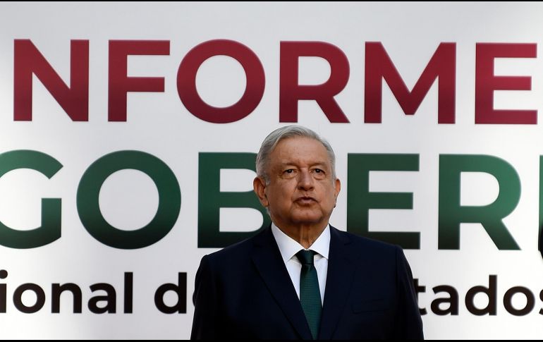 López Obrador presentó su Segundo Informe en Palacio Nacional. AFP/A. Estrella