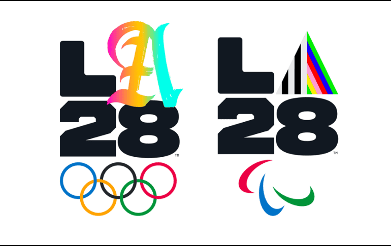 La letra ''A'' del emblema ''LA28'' variará en forma, diseño y color en función del momento y de la persona, rindiendo homenaje ''a la creatividad, la diversidad, la autoexpresión y la inclusión''. FACEBOOK / LA28