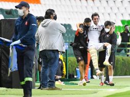 Zaldívar sufrió una aparatosa lesión el pasado lunes en León. IMAGO 7/S. Laureano