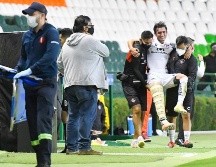 Zaldívar sufrió una aparatosa lesión el pasado lunes en León. IMAGO 7/S. Laureano