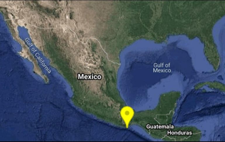 El sismo tuvo su epicentro al sureste de Crucecita, Oaxaca. TWITTER / @SismologicoMX