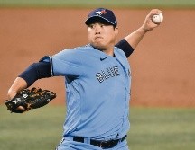 Hyun Jin Ryu. El coreano se acreditó su tercer triunfo de la temporada. AFP