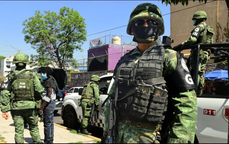 El contrato del seguro de gastos médicos mayores de este año para la Guardia Nacional representa un total de 991 millones de pesos menos. EFE/ARCHIVO