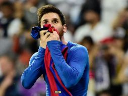 El delantero seguirá en el conjunto catalán por lo menos una temporada más. AFP / ARCHIVO