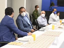 El gobernador Cuauhtémoc Blanco presidió la Mesa de Coordinación Estatal para la Construcción de la Paz. TWITTER/@cuauhtemocb10