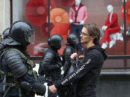 Las fuerzas de seguridad bloquearon los accesos a las principales avenidas del centro de la ciudad. AFP /