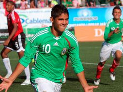 Martín Galván participó en la Selección de México. En la imagen celebra una anotación ante Trinidad y Tobago, el 22 de abril de 2009. EFE/ARCHIVO